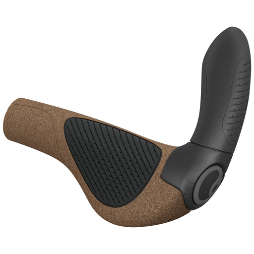 Ergon GP4 Evo BioKork Grips, Small, Brown/Black