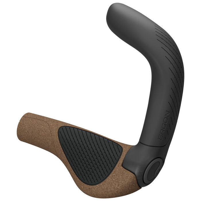 Ergon GP5 Evo BioKork Grips, Small, Brown/Black