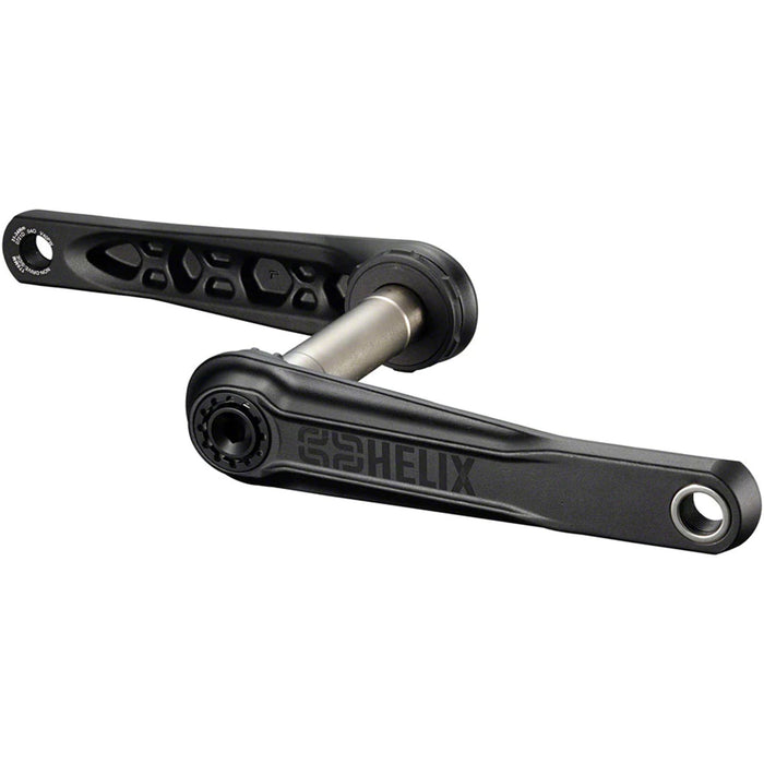 e*thirteen Helix Core Crankset - 165mm, 73mm, 24mm Spindle with e*thirteen P3 Connect Interface, Black
