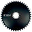 5Dev Aluminum Aero Road Chainring, 8-Bolt Sram 42T - Black