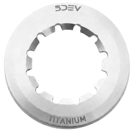5Dev Ti Center Lock Nut, Internal, Raw