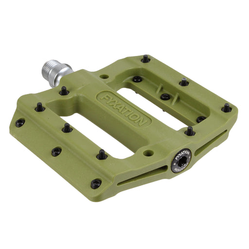 Fyxation Mesa-MP Desert nylon platform pedals, green