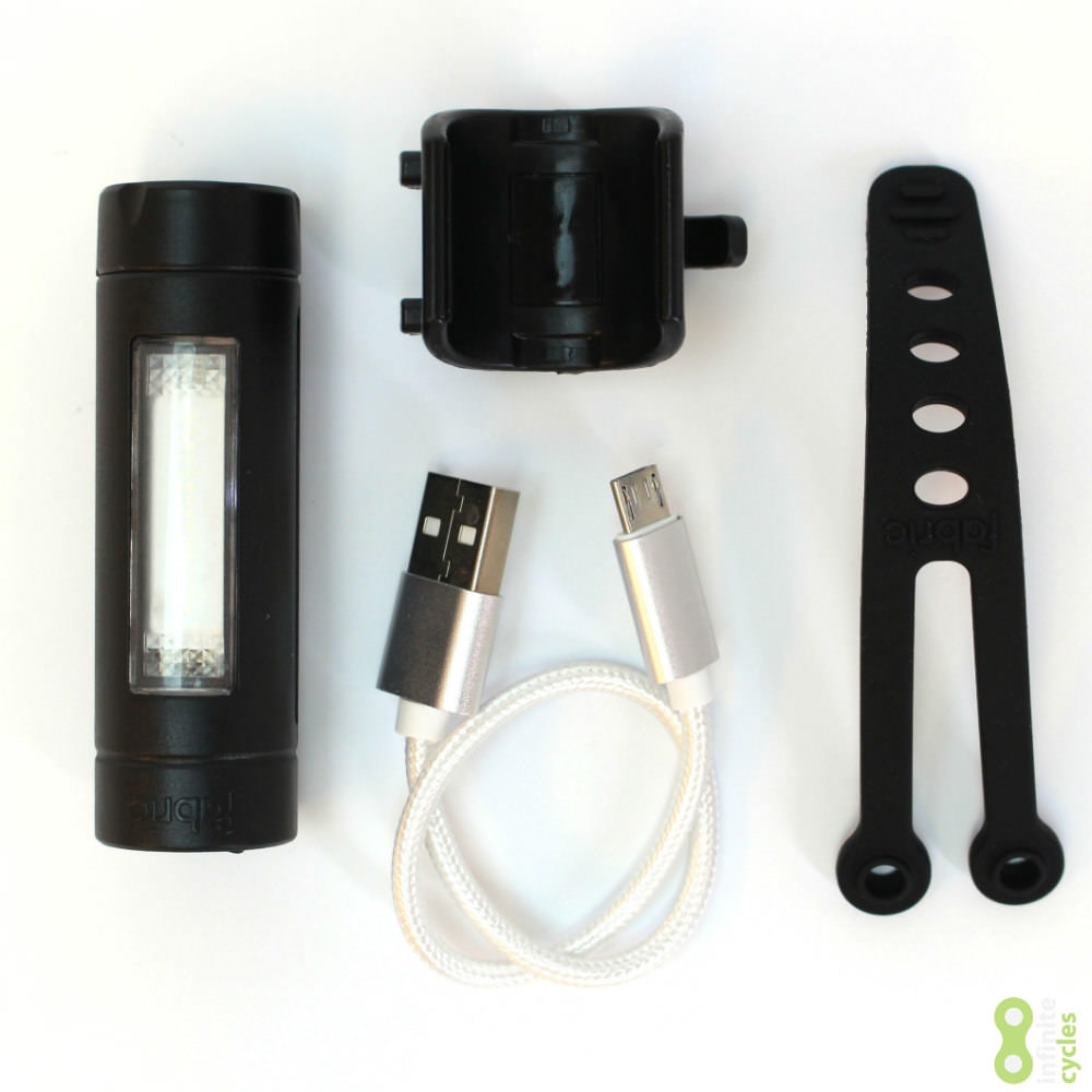 Fabric USB Rear Rechargeable Bike Light - Black