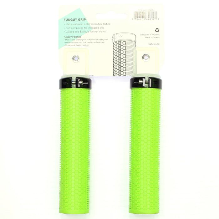 Fabric FunGuy Lock On Bike Grips Green FP3100U30OS