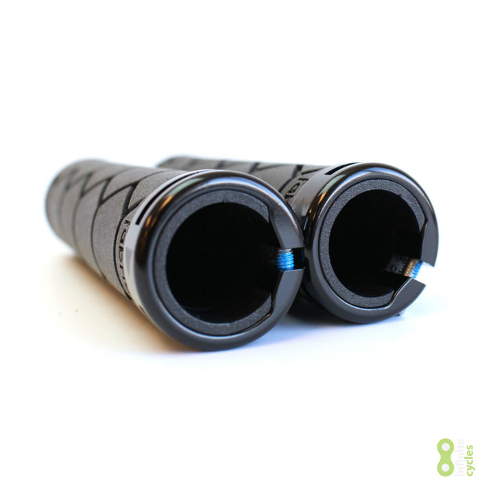 Fabric Silicone Lock On Bike Grips - Black FP3207U10OS