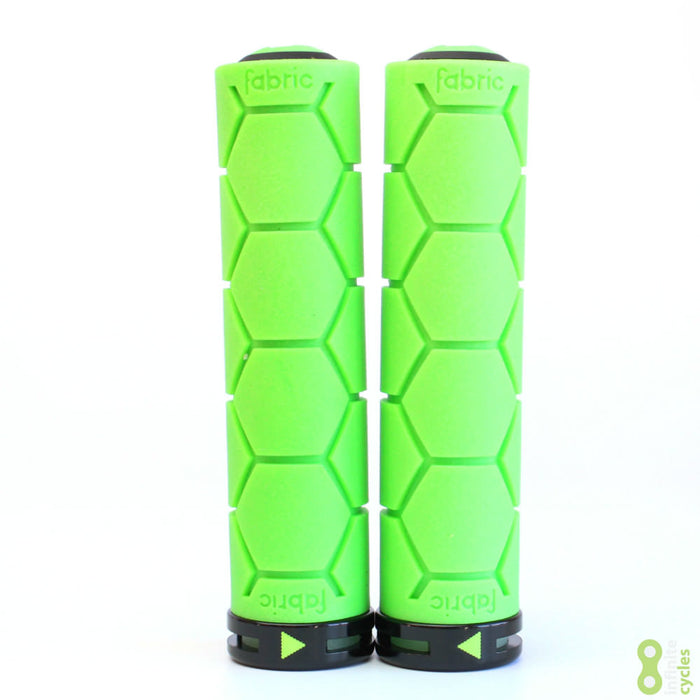 Fabric Silicone Lock On Bike Grips - Green FP3207U30OS