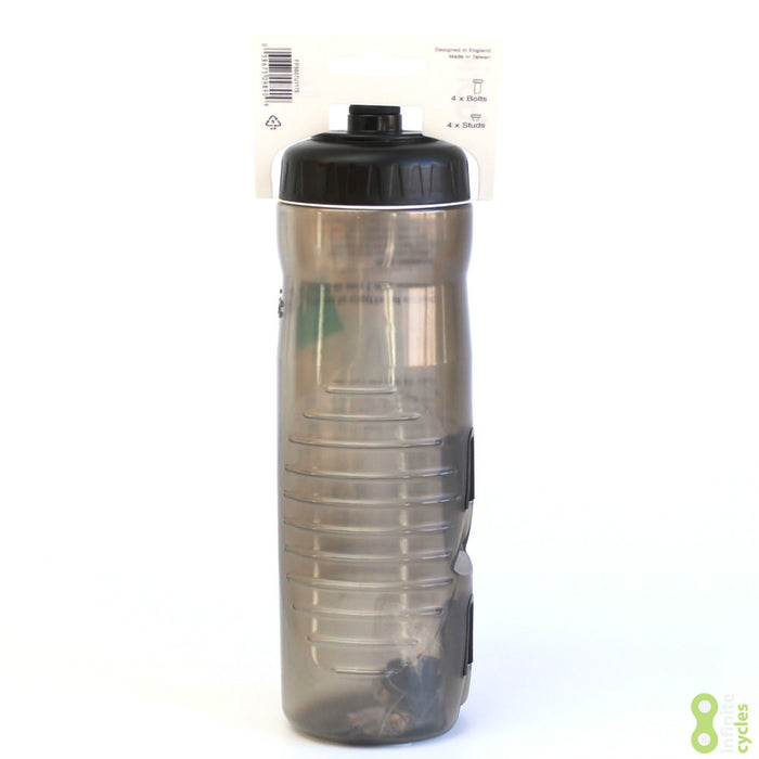 Fabric Cageless Water Bottle 750ml - Black/Black