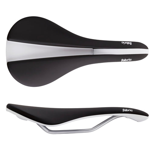 Fabric Line Elite Shallow Saddle Black w/ White Base 142mm FP7307U14OS