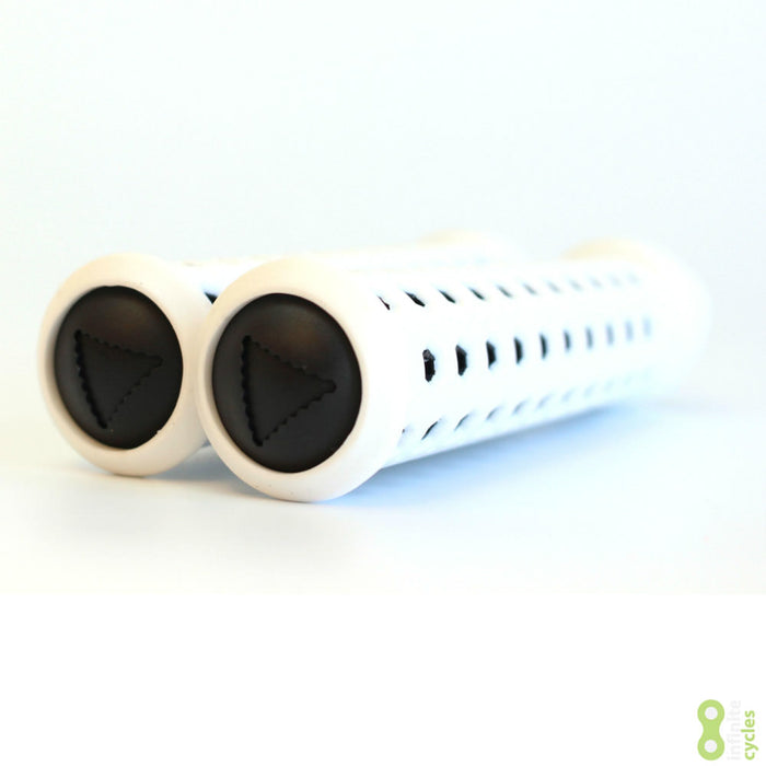 Fabric Slim Bike Grips - White/Black