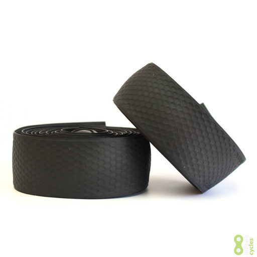 Fabric Silicone Road Bike Handlebar Tape - Black