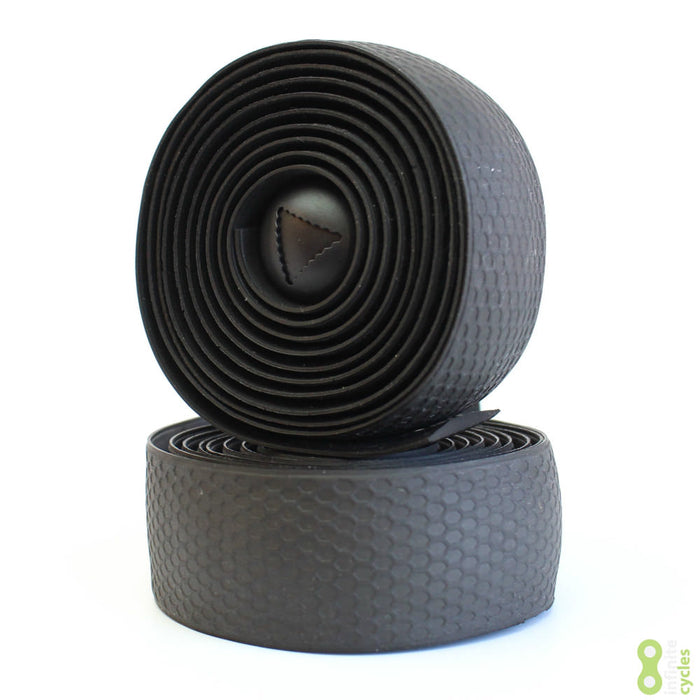 Fabric Silicone Road Bike Handlebar Tape - Black