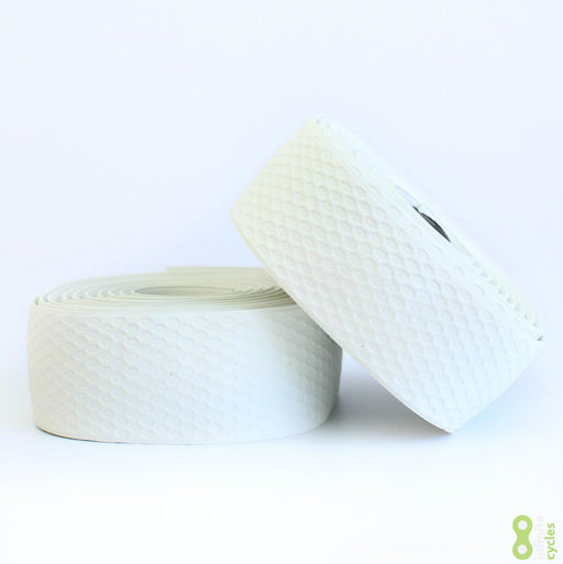 Fabric Silicone Road Bike Handlebar Tape - White