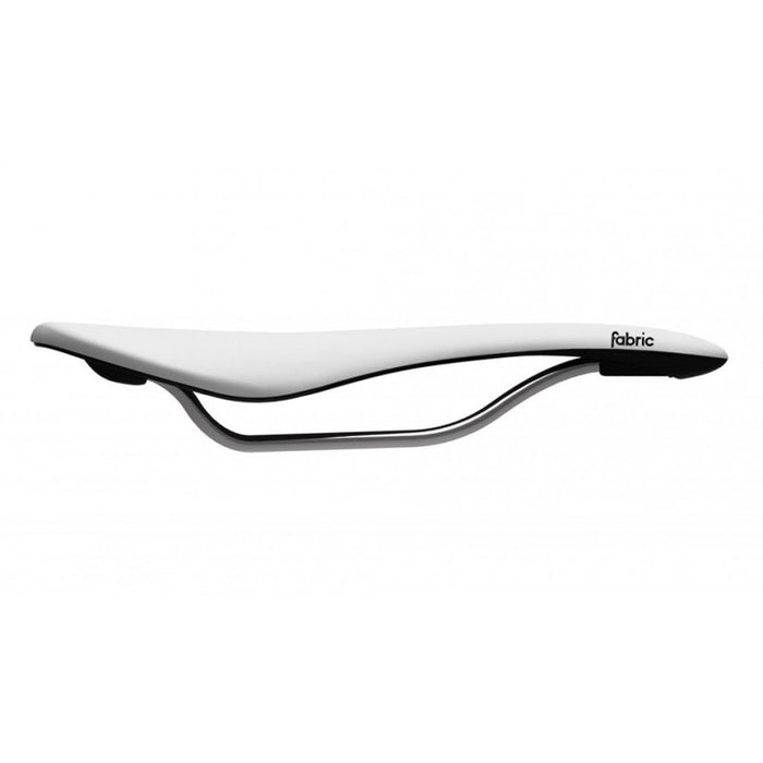 Fabric Scoop Flat Elite Saddle WHT/BLK