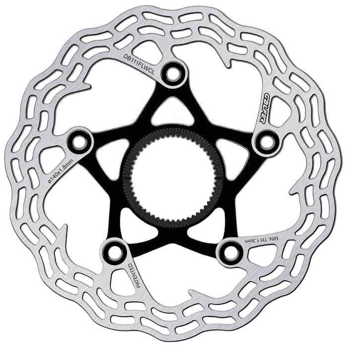 Galfer Road Disc Shark 2-Piece 140mm CL Rotor, 1.8mm