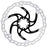 Galfer 200mm Rotor, 6-Bolt , 2.0mm, Black/Silver