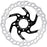 Galfer 160mm Rotor, Center Lock, 2.0mm, Black/Silver