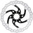 Galfer 180mm Rotor, Center Lock, 2.0mm, Black/Silver