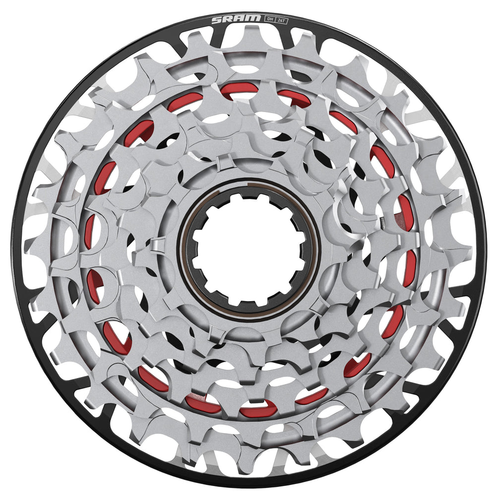 SRAM XS-797 XX DH T-Type 7sp Cassette 10-24t XD Slim Silver 00.2418.163.001