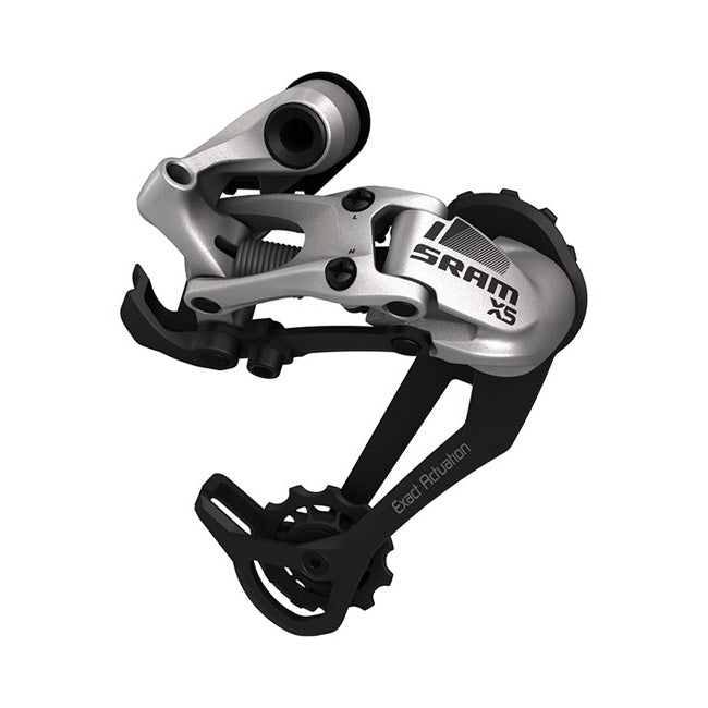 SRAM X5 Rear Derailleur - 9 Speed, Long Cage, Silver