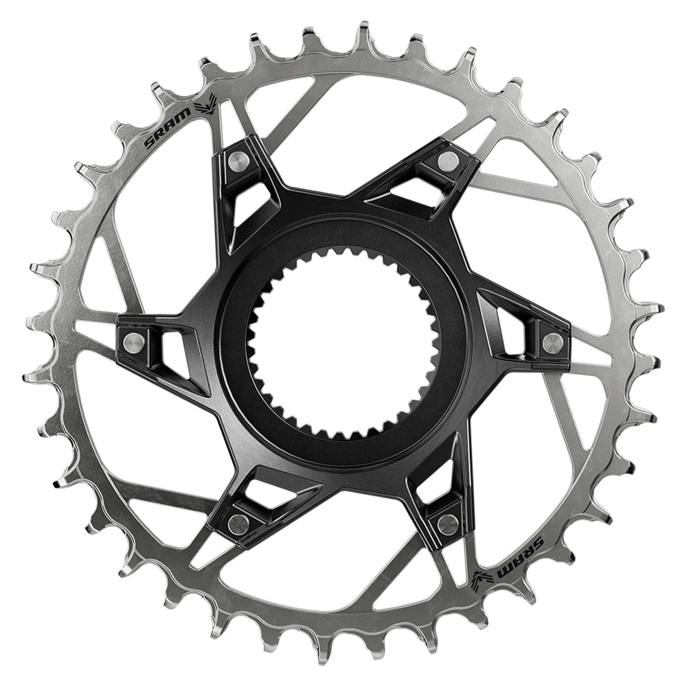 SRAM XX T-Type E-MTB Chainring, Avinox, 38t, Blk/Slv 11.6218.081.001