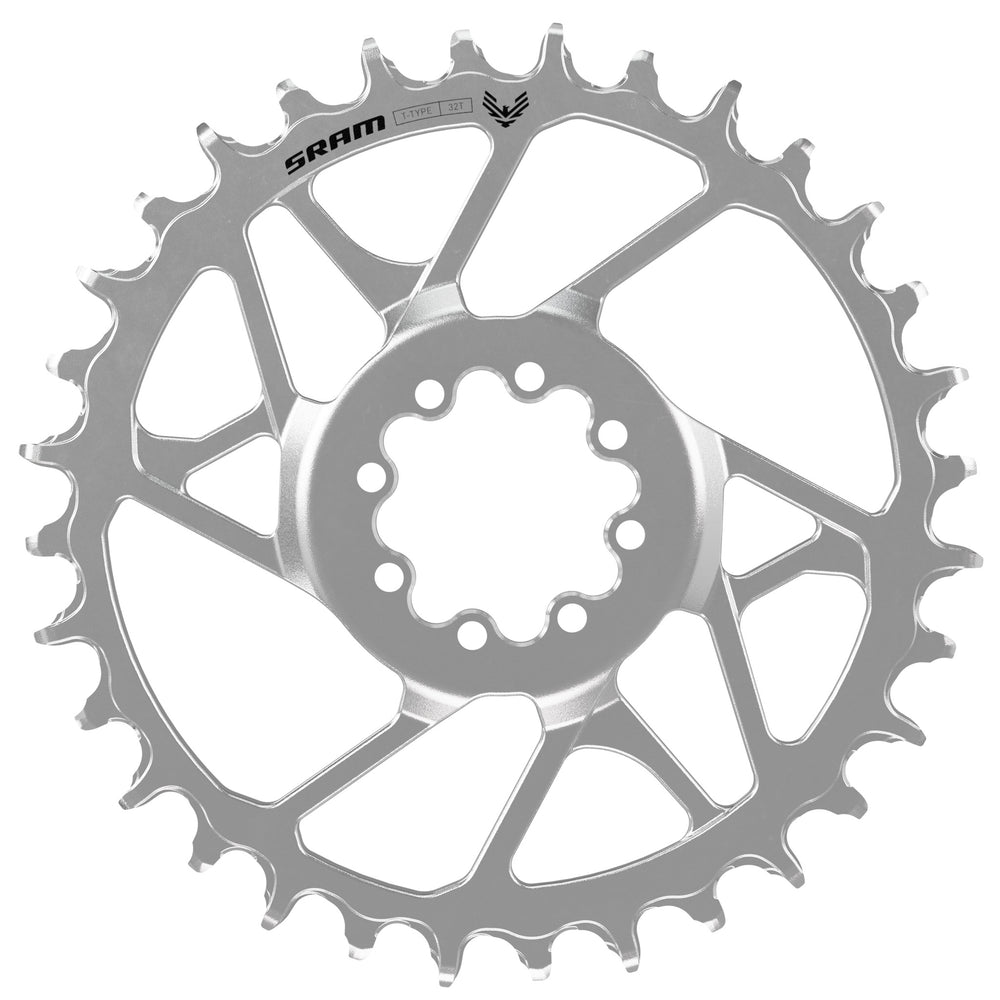SRAM Eagle 90 T-Type 12sp Boost DM Chainring, 34t, Silver
