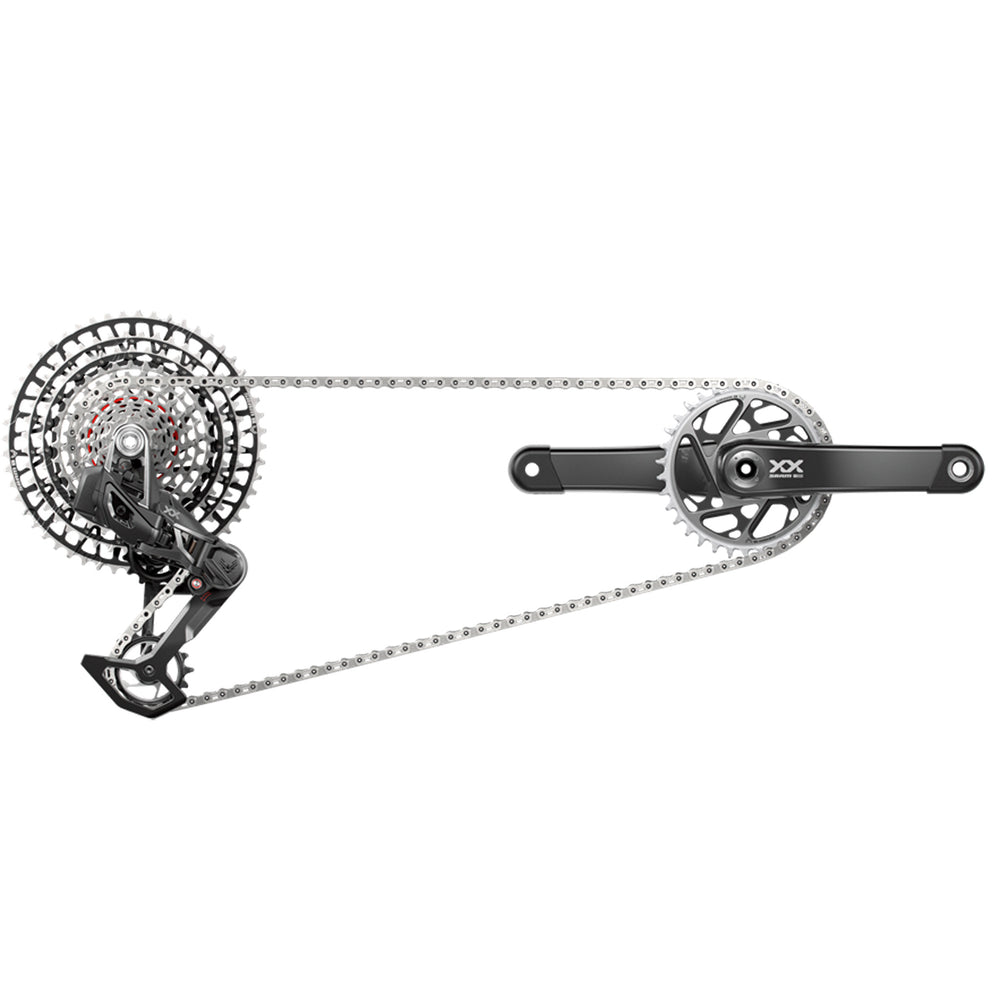 SRAM XX SL T-Type Eagle AXS Groupset 165mm Blk D2 00.7918.411.002