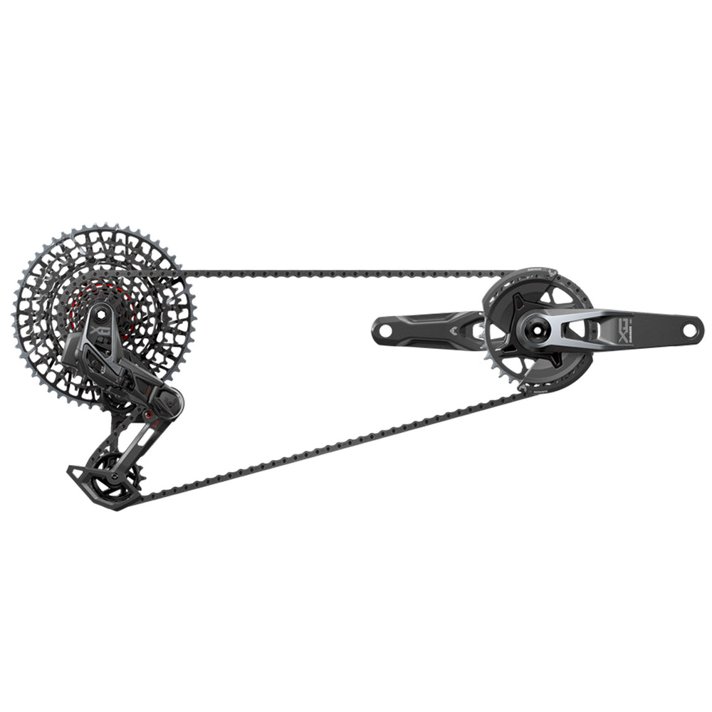 SRAM X0 T-Type Eagle V2 AXS Groupset, 175mm, Black D2 00.7918.413.000