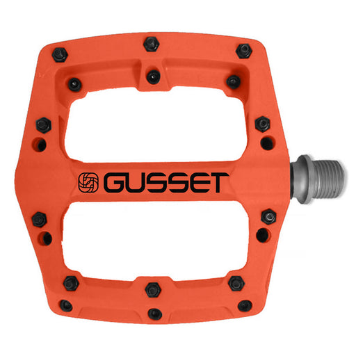 Gusset Slim Jim Nylon 9/16" Bicycle Pedals, Orange