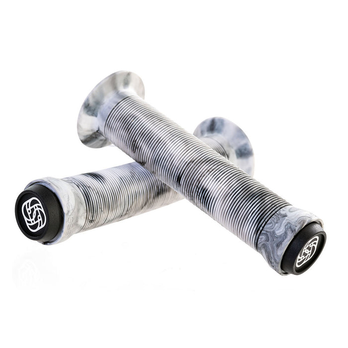 Gusset Sleeper Flanged Grips, Matt Jones Grey Marble - Pair