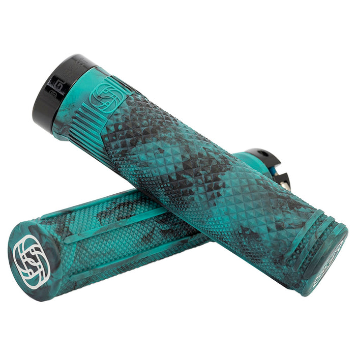 Gusset S2 X-Soft Grips, Black/Teal - Pair