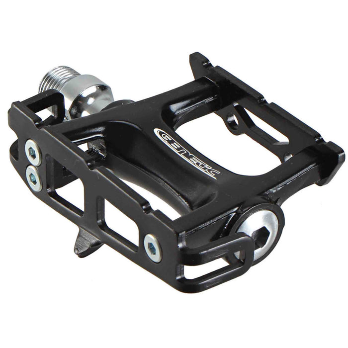 Genetic Pro Track pedals, black with black cage