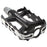 Genetic Drift pedals, black/silver