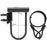Hiplok Urban D + U-Lock Bike Lock w/ 1M Cable, Black
