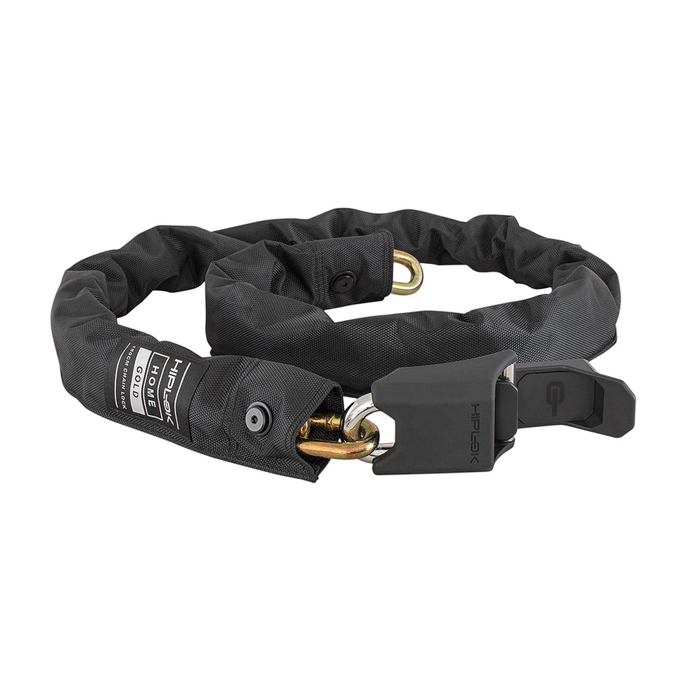 Hiplok Home Silver Chain Lock, Black