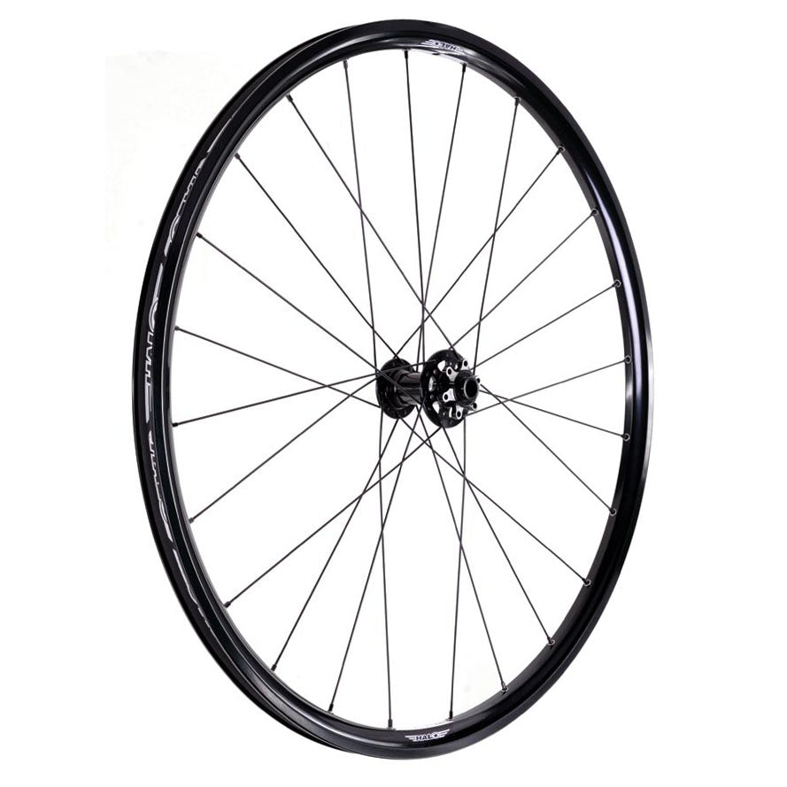 Halo White Line Disc Front 700c Wheel, 24h - Black