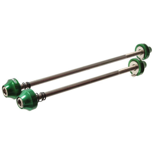Halo Hex Key wheel skewers, F/R - green STD Length