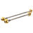 Halo Hex Key wheel skewers, F/R - gold STD length