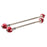 Halo Hex Key wheel skewers, F/R - red STD length