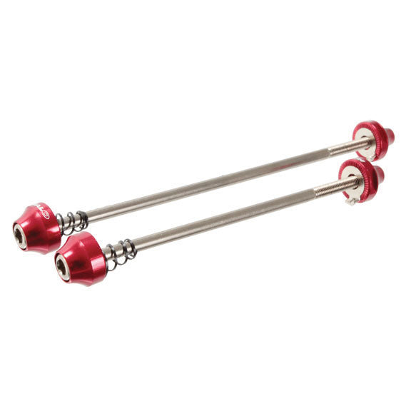 Halo Hex Key wheel skewers, F/R - red STD length