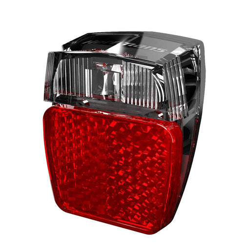 Herrmans H-Trace Mini Dynamo LED Rear Light, Black/Red