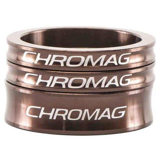 Chromag Headset Spacer Set, 2x5mm, 1x10mm, Bronze