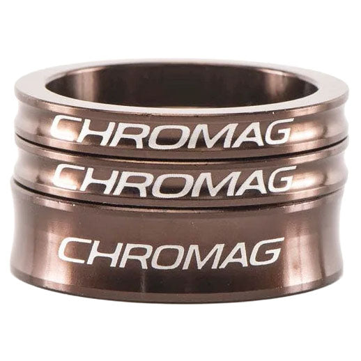Chromag Headset Spacer Set, 2x5mm, 1x10mm, Bronze