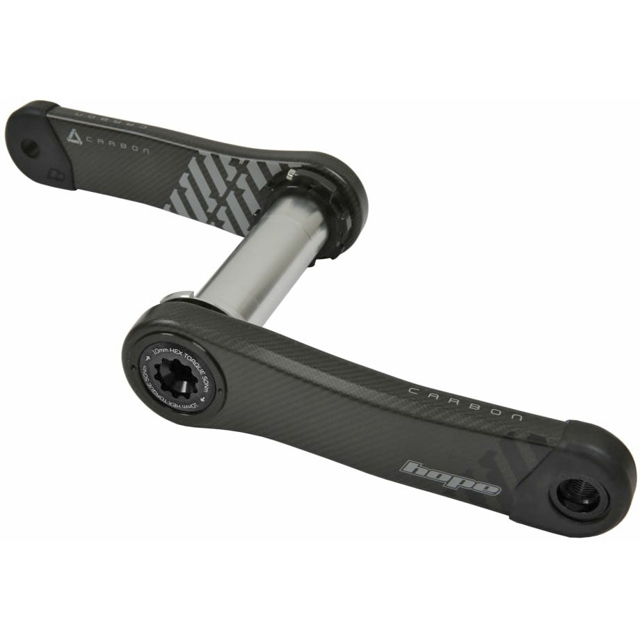 Hope RX Carbon Crankset Wide (68mm), 165mm, Black