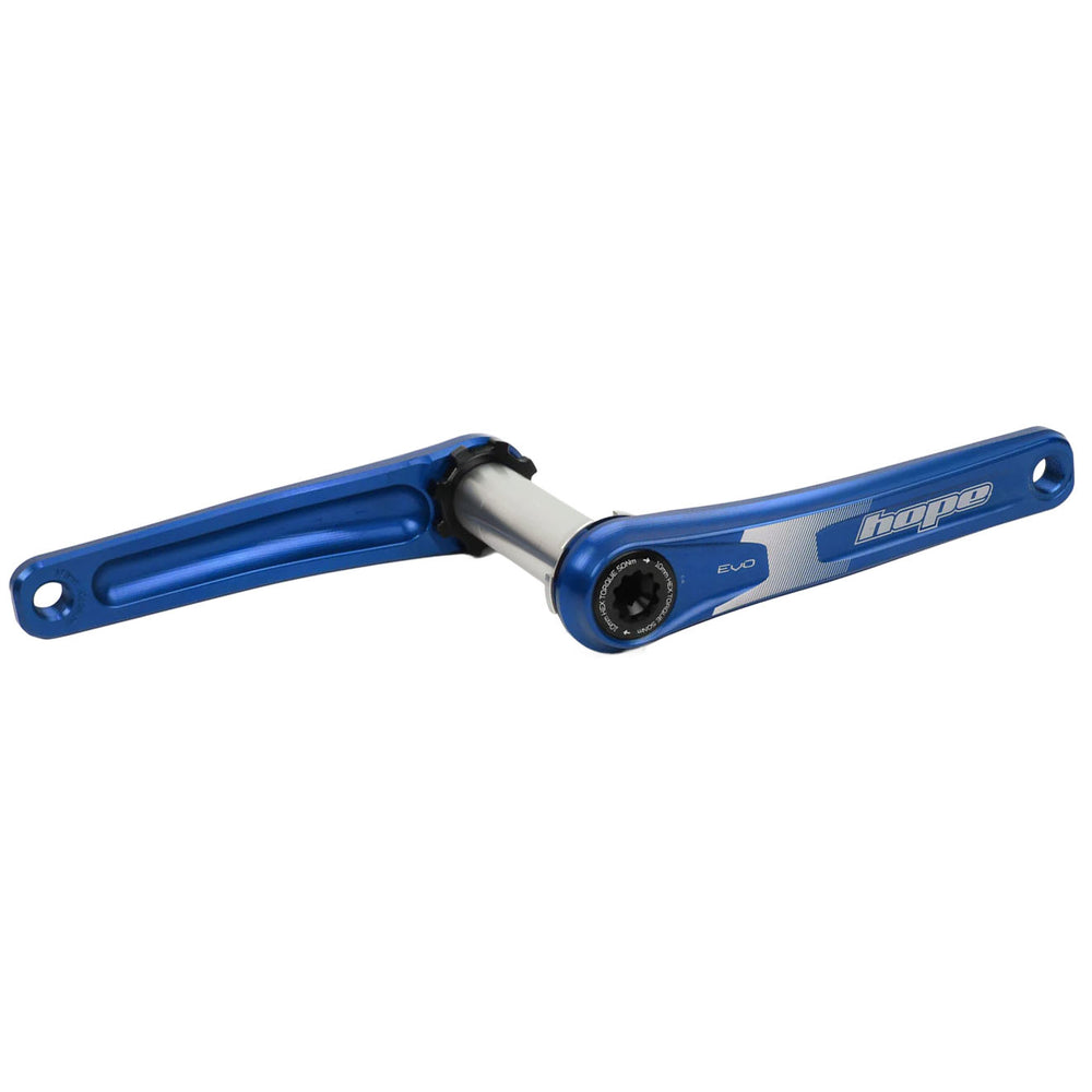 Hope Evo Crankset No Spider(68/73mm), 155mm - Blue