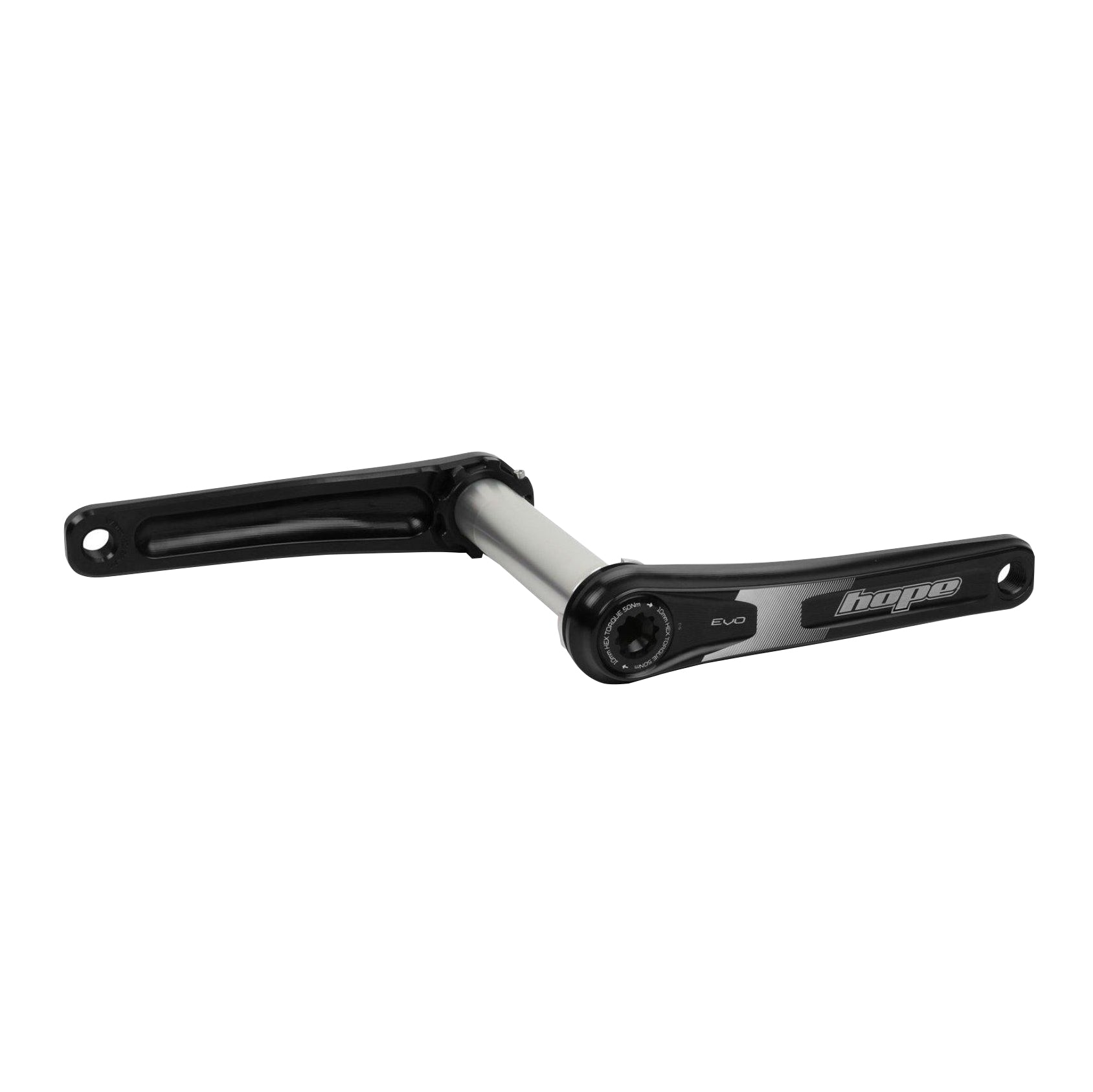 Hope Evo Crankset No Spider(68/73mm), 155mm - Black