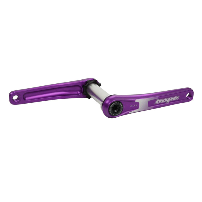 Hope Evo Crankset No Spider(68/73mm), 155mm - Purple