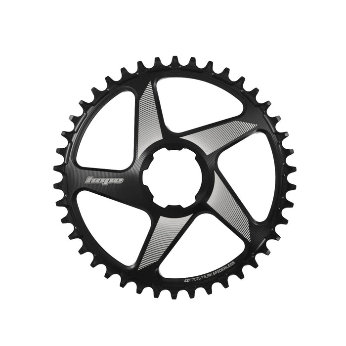 Hope RX Spiderless Chainring, 40T - Black