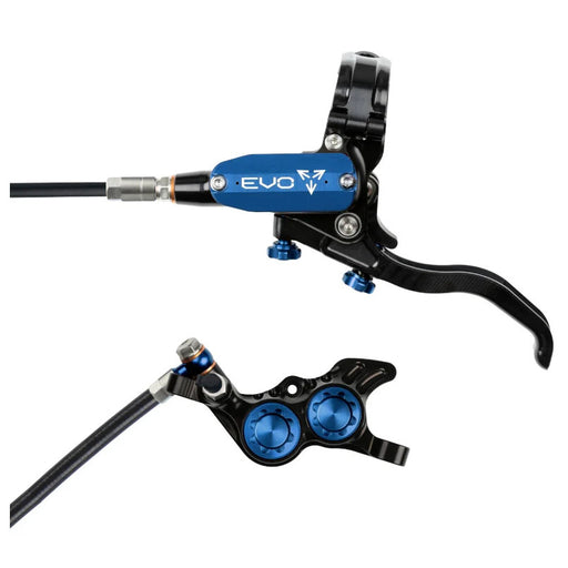 Hope Tech 4 Evo GR4 Disc Brake, Right/Rear, 74mm, Blk/Blue