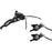 Hope Tech 3 X2 Duo Disc Brake and Lever - Left Hand, Front and Rear, Hydraulic, Post Mount, Black