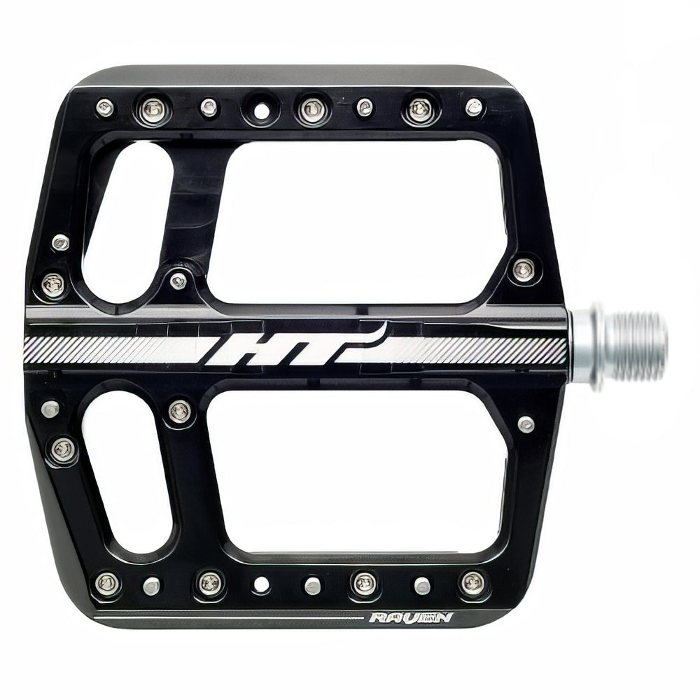 HT Pedals ANS12 Raven Platform Pedals, CrMo, Black